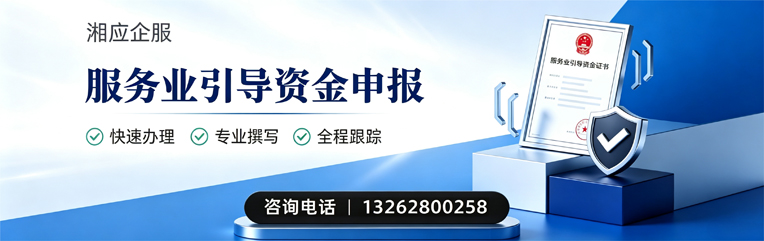 衡水服务业引导资金申报服务