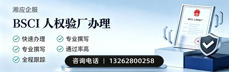 衡水BSCI人权验厂申请服务